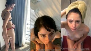 CatKitty21 engaging in fellatio with a guy with big cock leaked only fans video