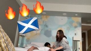 Full Appointment: Sinfuldeeds oiled up and giving into Asian monster cock in full Scottish onlyfans session