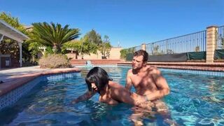Cherry Devivre gets a rough underwater pounding from Vince and his big cock