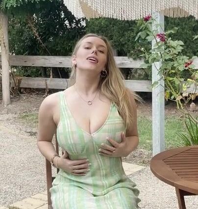 Avalon Hope Playing With Her Soft Massive Tits at Outtdoor Onlyfans Video