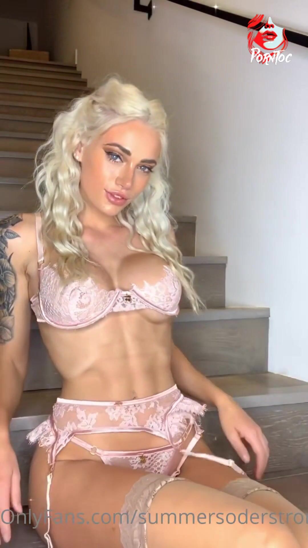 Summer Soderstrom Nude Pink Lingerie Strip Leaked Onlyfans Porn Video