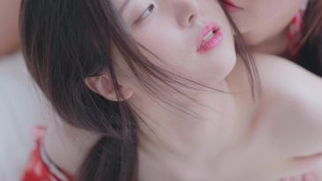 Two Asian Beauties Squeezing Eachother’s Tits While Having Lesbian Fuck Video