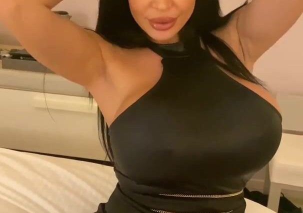 Anastasia Doll Squeezing Her Massive Boobs Wearing Sexy Dress Onlyfans Video