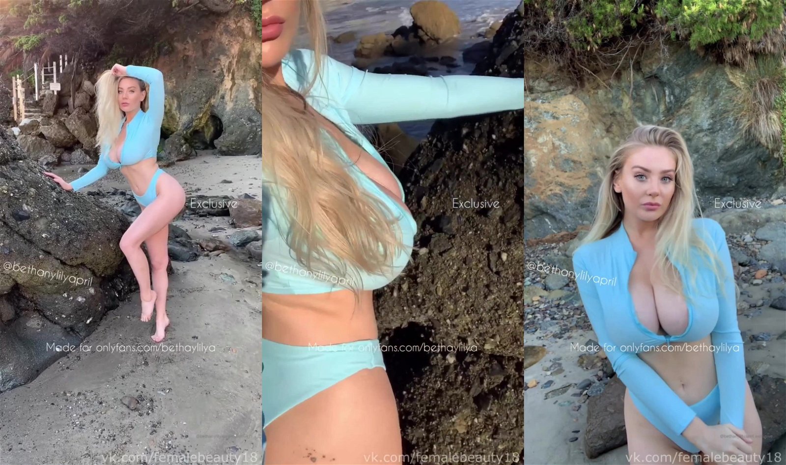 Bethanylilya Exposing Her Amazing Tits Outdoor Onlyfans Video