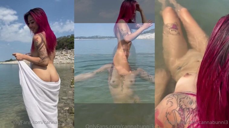 Cannabunni3 Nude Teasing Full Naked Outdoor in The Beach