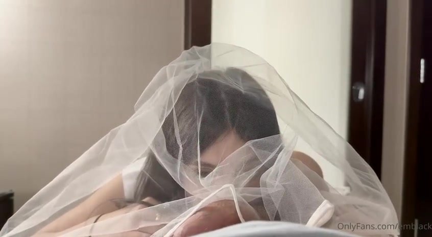 Emblack- Hot Sexy Bride With Pierced Tits Blowing Husband’s Cock Video