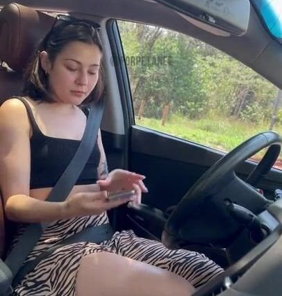 Porpetane Brazilian Thick Solo Masturbation In The Car Public