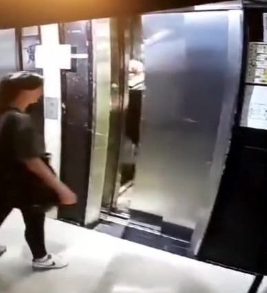 Today in public friday a huge fat bitch getting caught in an elevator.