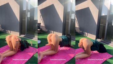 Zeydcarey Getting Fucked By A Dildo In Doggystyle After Yoga